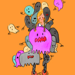 おばけにたくさん取り憑かれちゃったガール