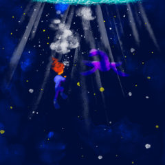 昨日の絵の続き、完成。