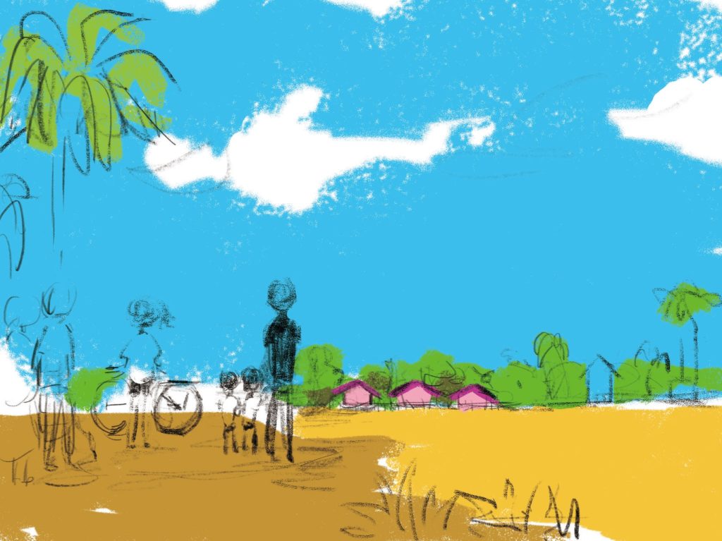 スアレス一家は、今日もにぎやか