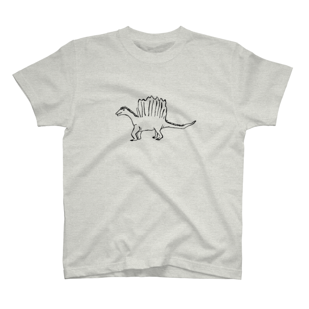 手描きイラスト恐竜tシャツ