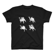 Blackスピノサウルス恐竜Tシャツとトートバッグ