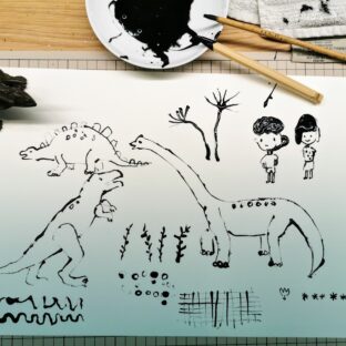 竹ペンでイラストを描いてみた