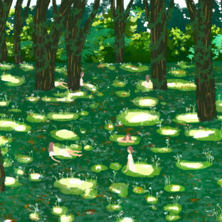 木漏れ日を描くのが好き