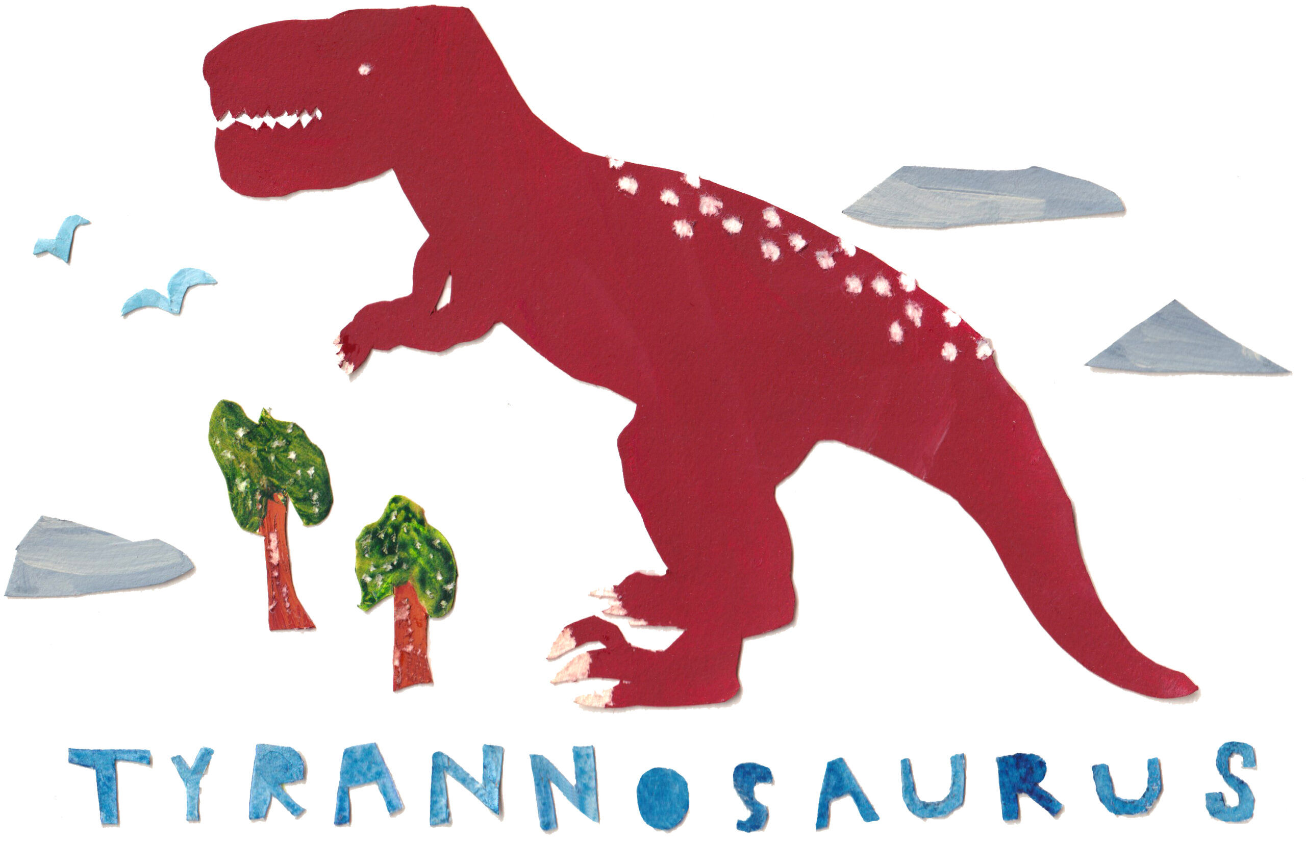 ティラノサウルス恐竜tシャツをtシャツトリニティでつくりました